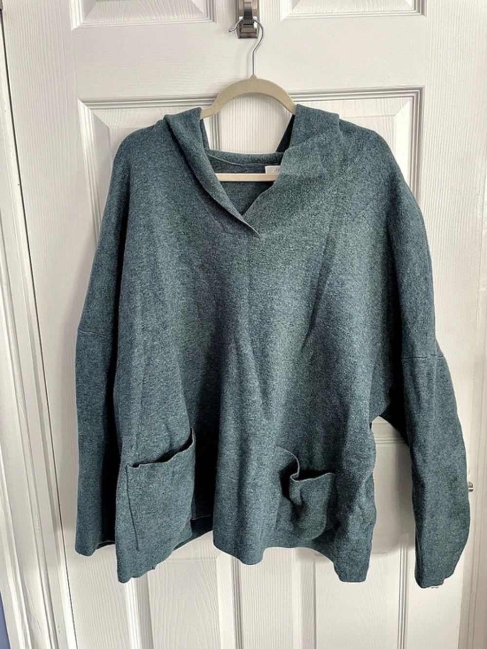 J.Jill Green Cowl Neck Tunic Sweater